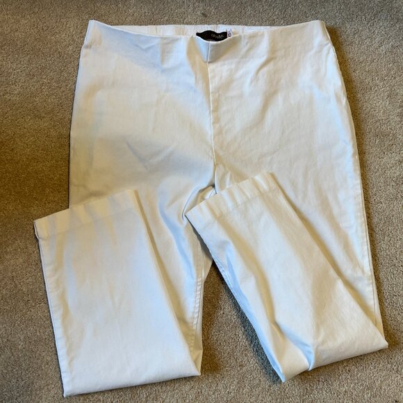 White Crosby Elastic Waist Pull-On Pants Size 12 (Previously Worn) - Picture 1 of 8